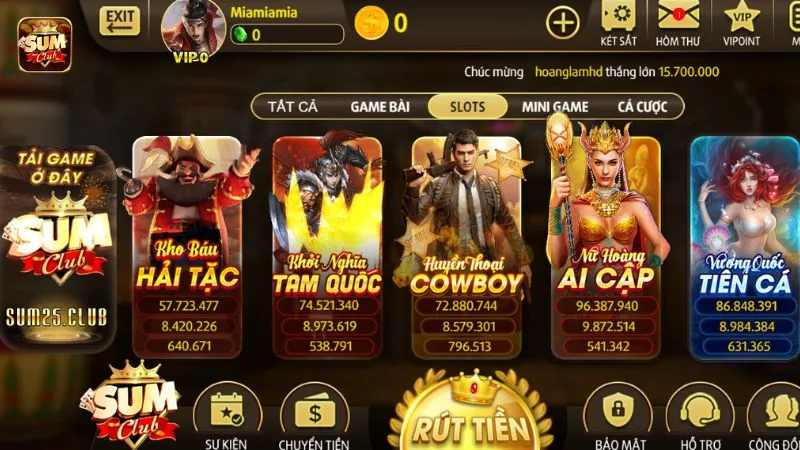 Top slot game phổ biến và hấp dẫn tại nhà cái